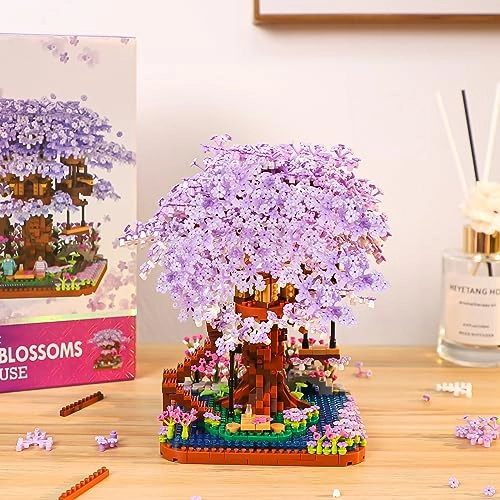 Cherry Blossom Bonsai Tree - Mini Micro Japanese Sakura Tree House