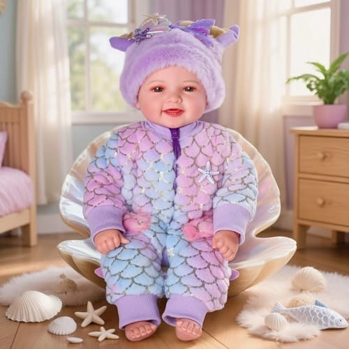 Mia Reborn Baby Doll - 17-inch Vinyl Cotton Ages 3+