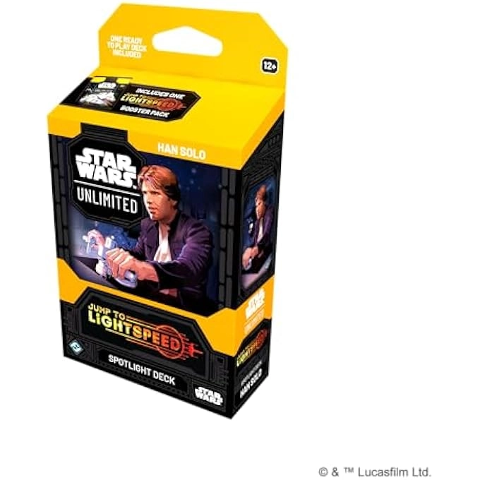 Star Wars: Unlimited: Jump to Lightspeed Spotlight Deck Han Solo - 50 Card Deck 4 Exclusive Cards