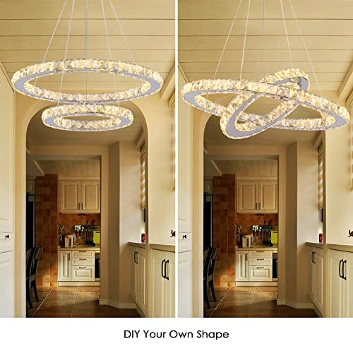 Modern Ring Chandelier - Cool White 6000K NON-DIMMABLE