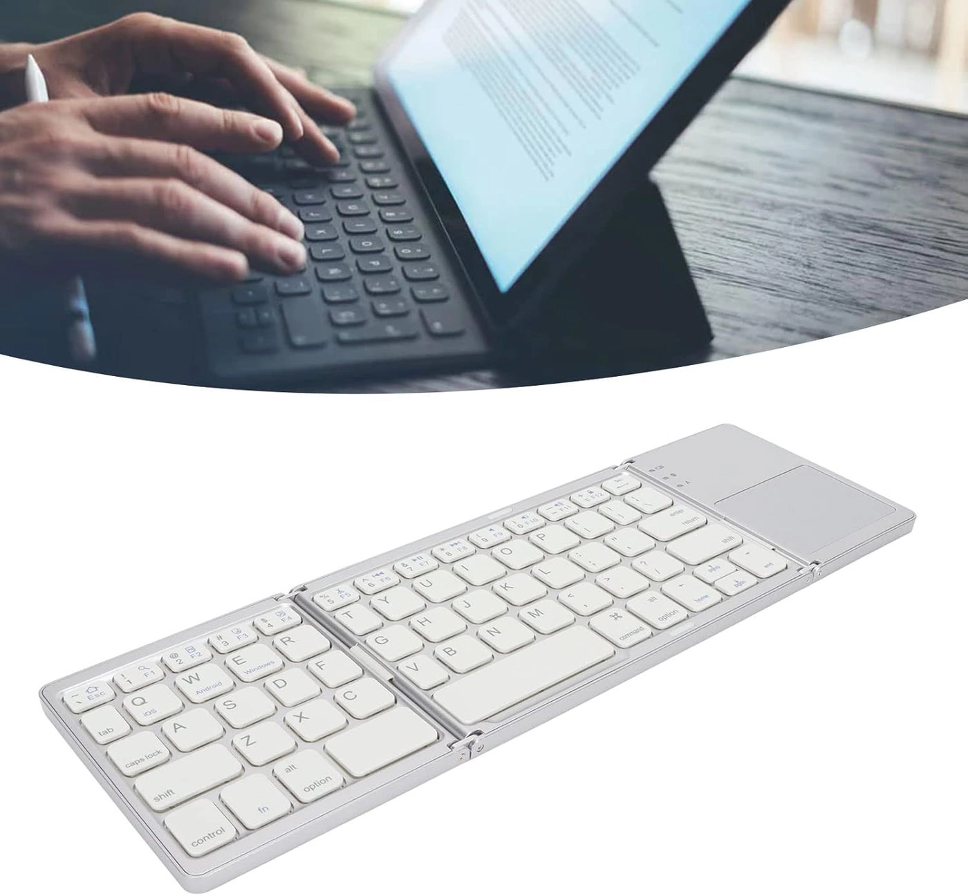 Foldable Bluetooth Keyboard for iOS for Android for Windows