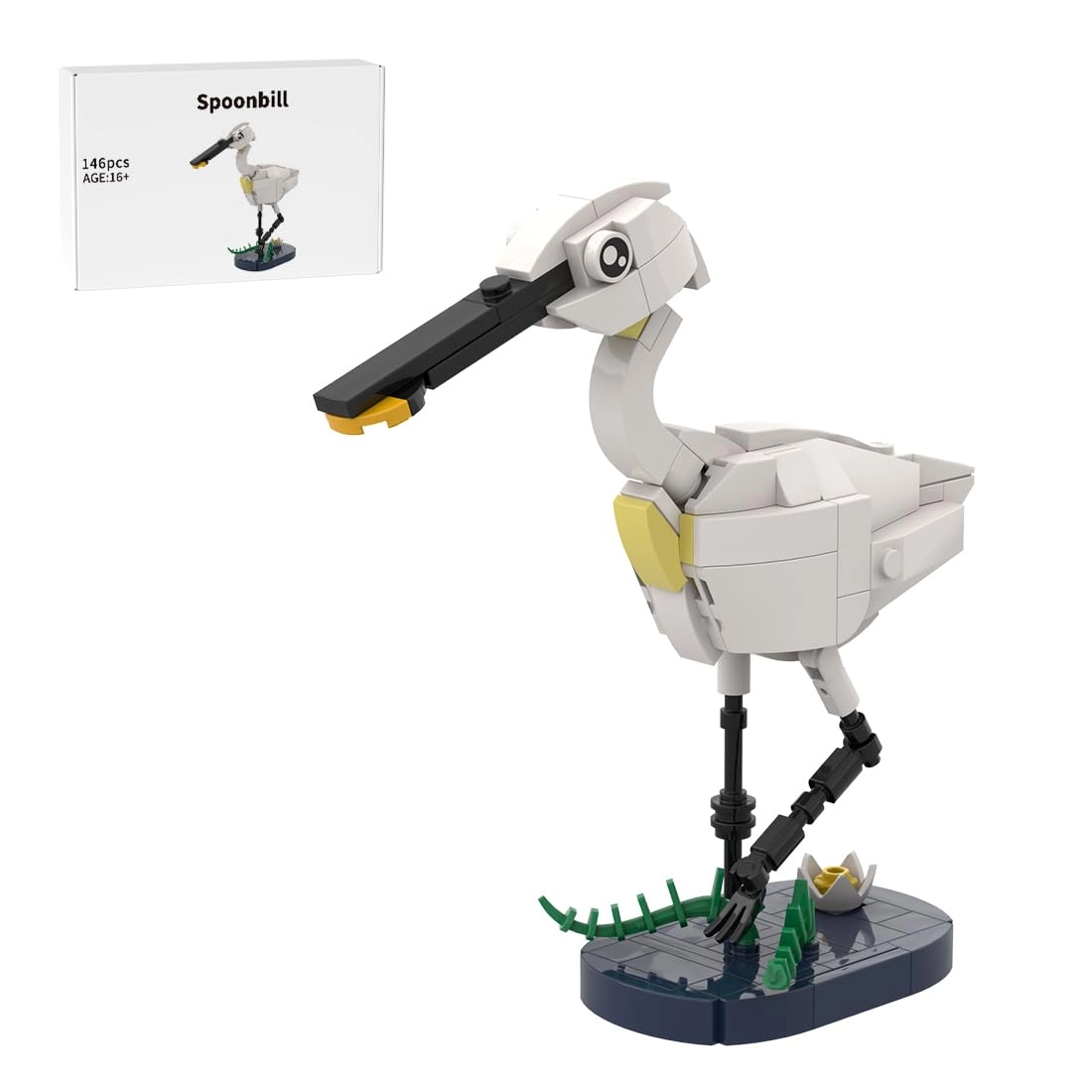 WOWOBONTOY MOC-206276 - Spatula Heron Bird 146 pcs