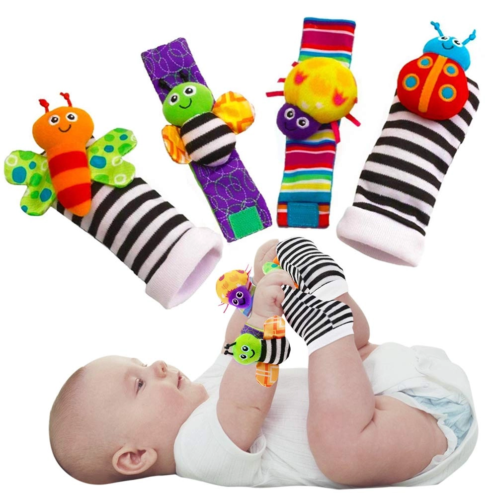 MZA STORES Rattle Socks - 3-6 to 12 Months