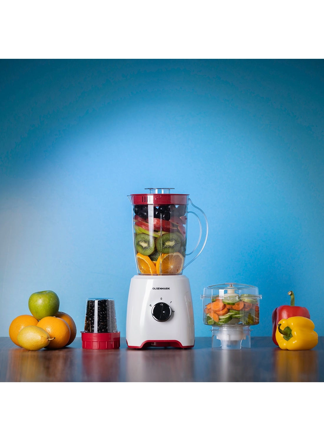 OMSB2336 - 3-in-1 multifunctional blender with dry mill and safety lock