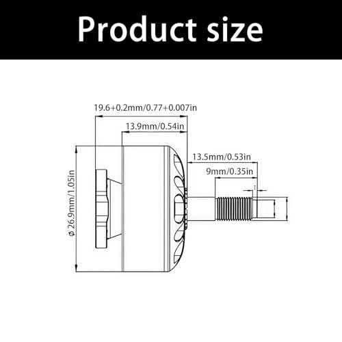 Brushless Motor - Quick Assembly Tool Less Replacement 2207