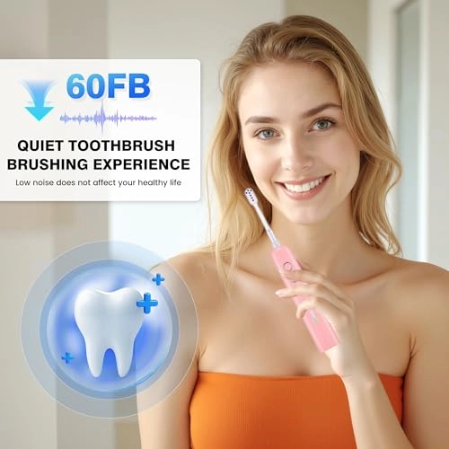 Sweeping Vibrating Electric Toothbrush - 4 Brush Heads 60 Days 3 Modes