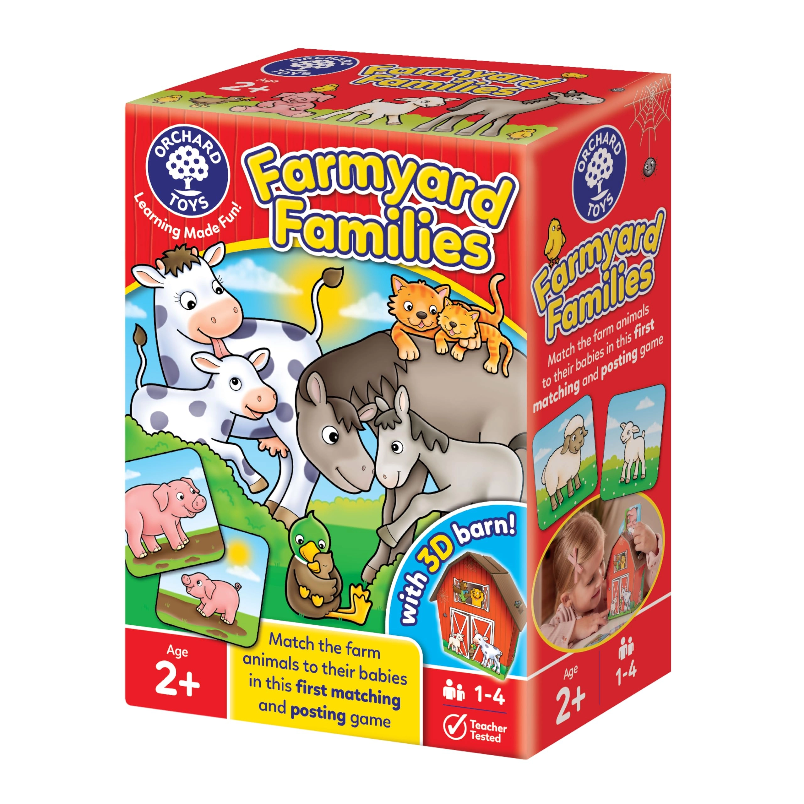 Orchard Toys Farmyard Families Card Game - Suitable for 2 years and above 30pcs