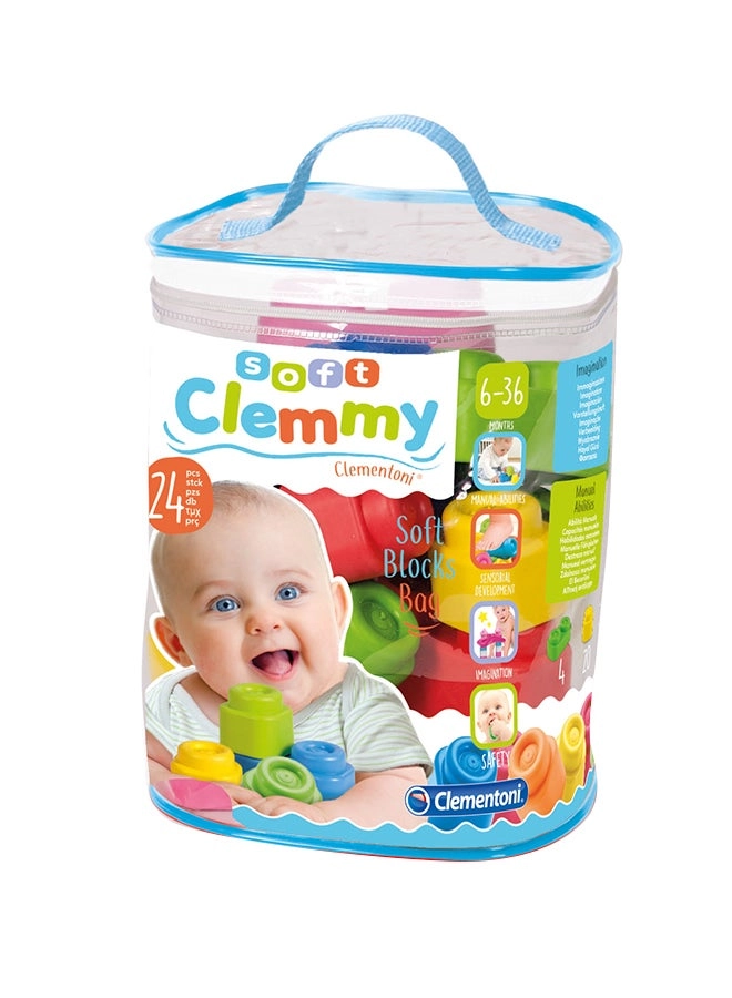 Clementoni Clemmy Stacking Block Set - 24 pcs