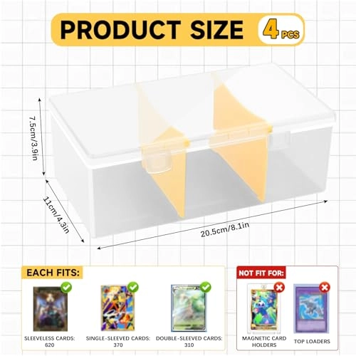 Trading Card Storage Box - 2400+ Unsleeved Cards