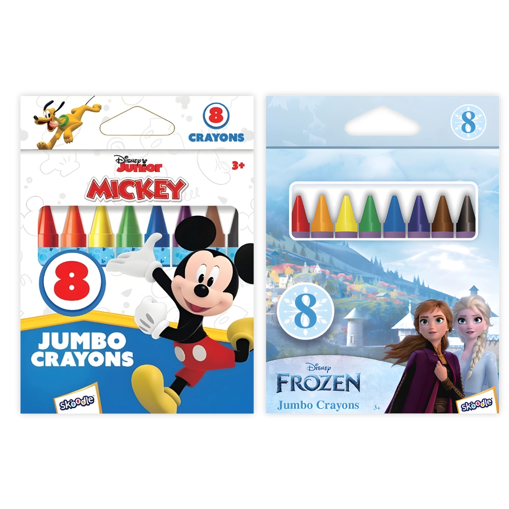 Mickey Jumbo Crayons - 8pcs