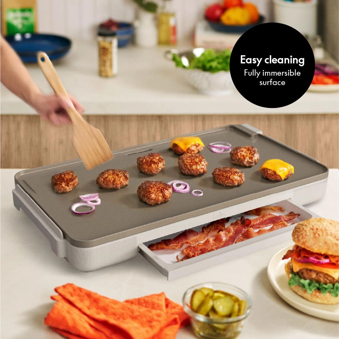 XL Electric Ceramic Titanium Griddle - 1500W 56 cm
