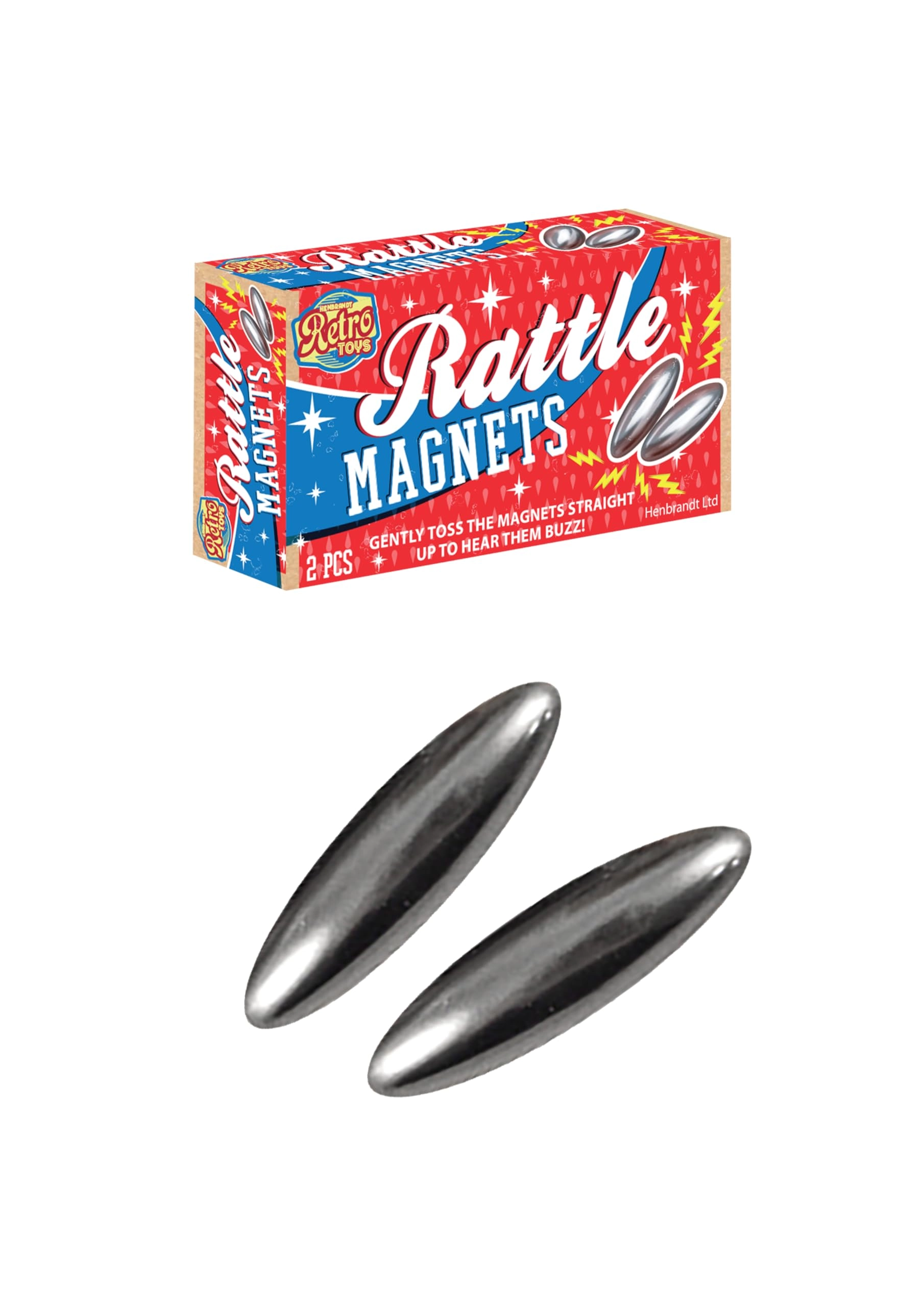 Henbrandt Rattle Magnet Twin-Pack - 12 pieces