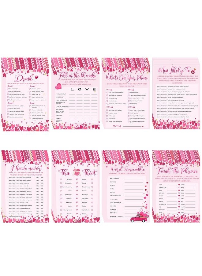 Sinload Happy Galentine's Day game cards - 50 pieces