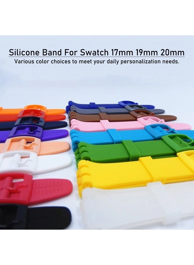 17mm Silicone Watch Band for Swatch