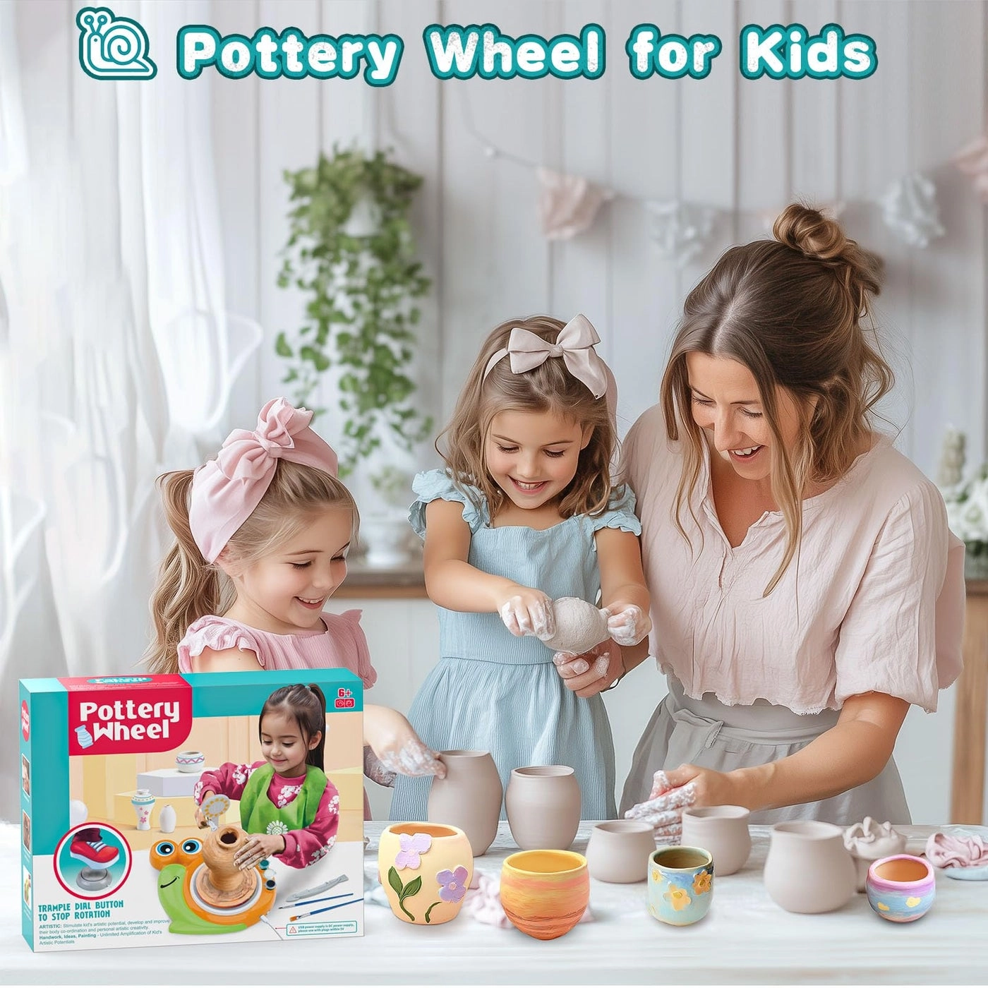 Pottery Wheel - Air Dry Clay 772g Kit