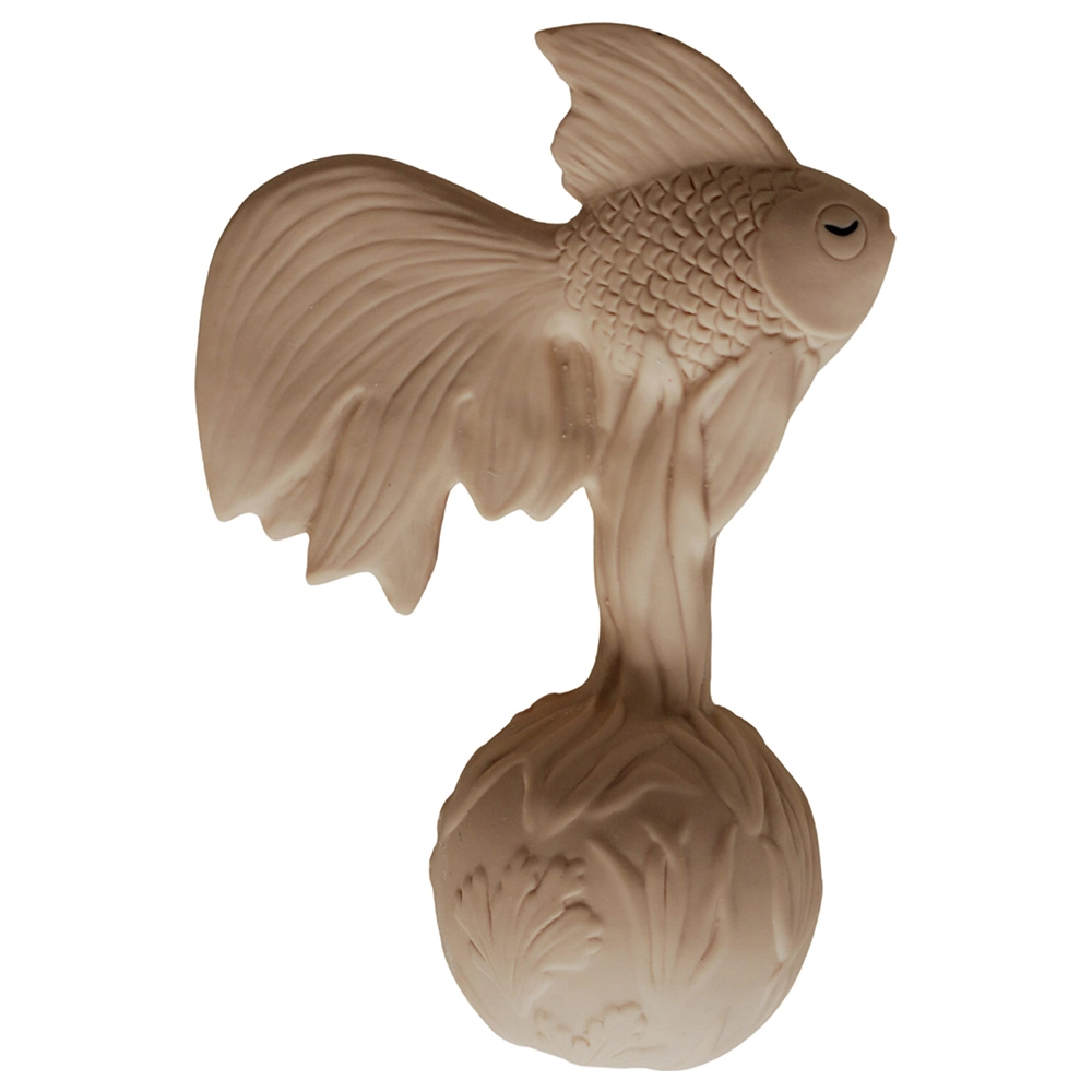 Natruba Fish Ocean Rattle - 0 month & above 100% natural rubber ocean inspired