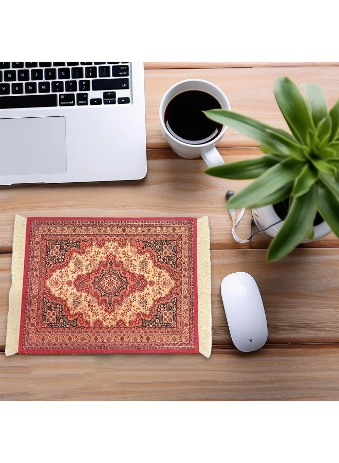 Persian Rug Style Microfiber Polyester Office Mouse Pad - 26x18 cm