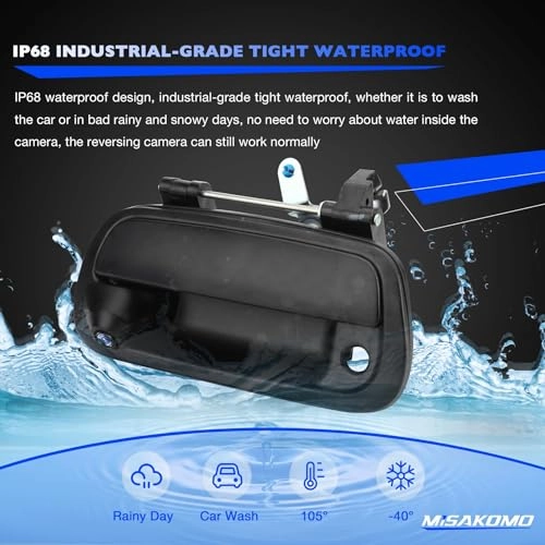 Tailgate Handle Backup Camera - Night Vision