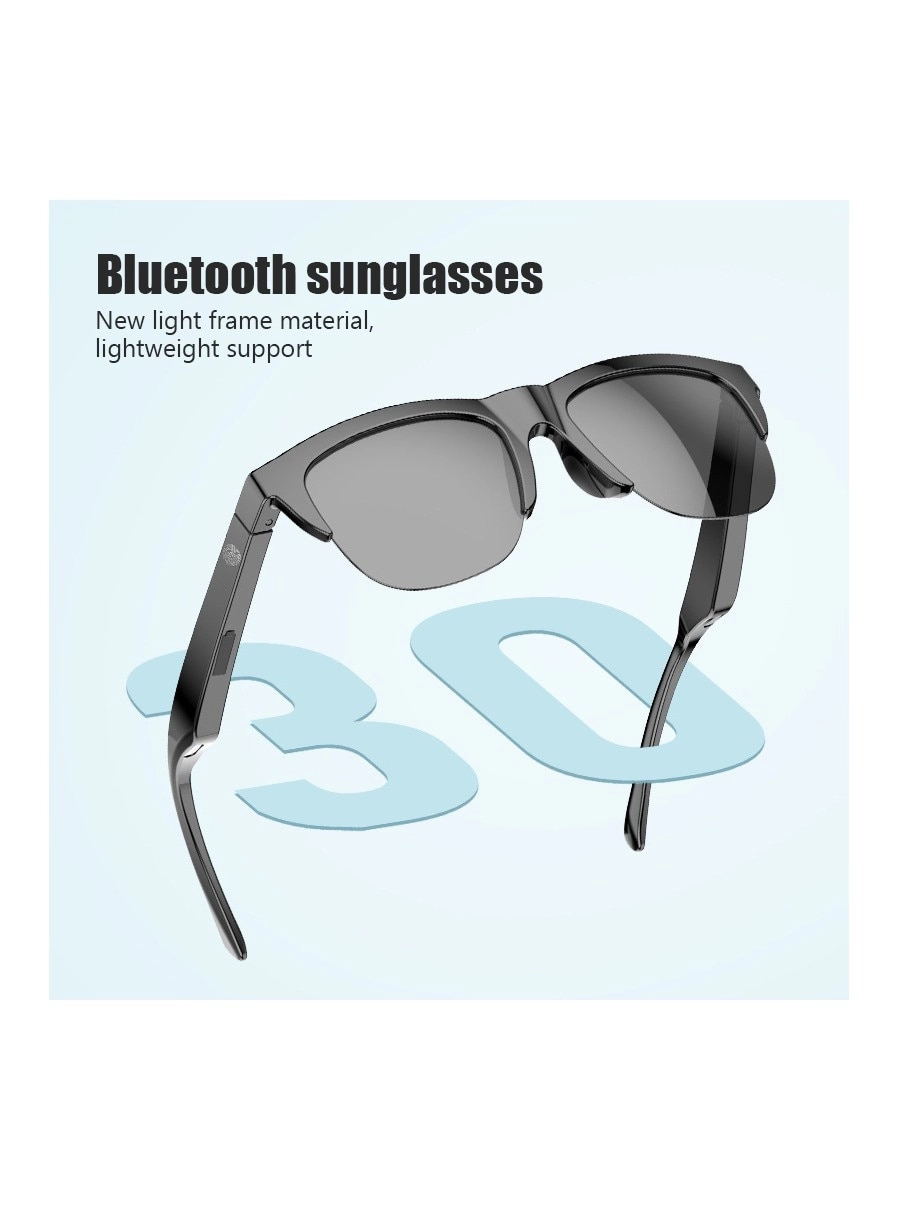 Smart Bluetooth Sunglasses - Open Ear Polarized Lenses Bluetooth