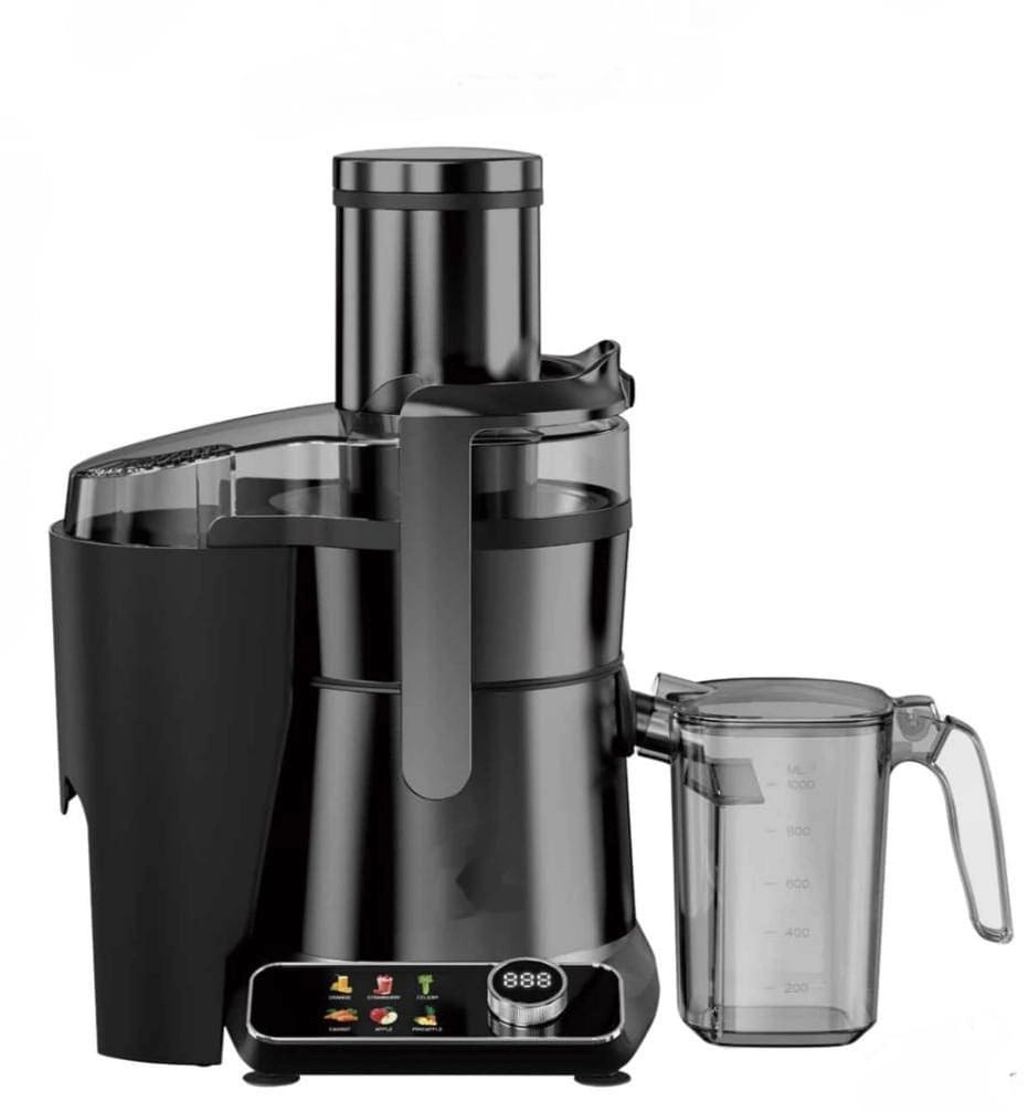 Homotronics Digital Juicer Blender - 85mm Wide Chute 1.5L Juice Cup 2L Pulp Container