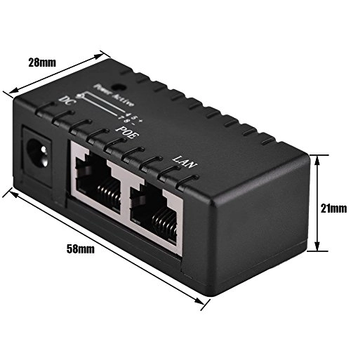 PoE Injector - 5-48V/2A 10/100Mbps
