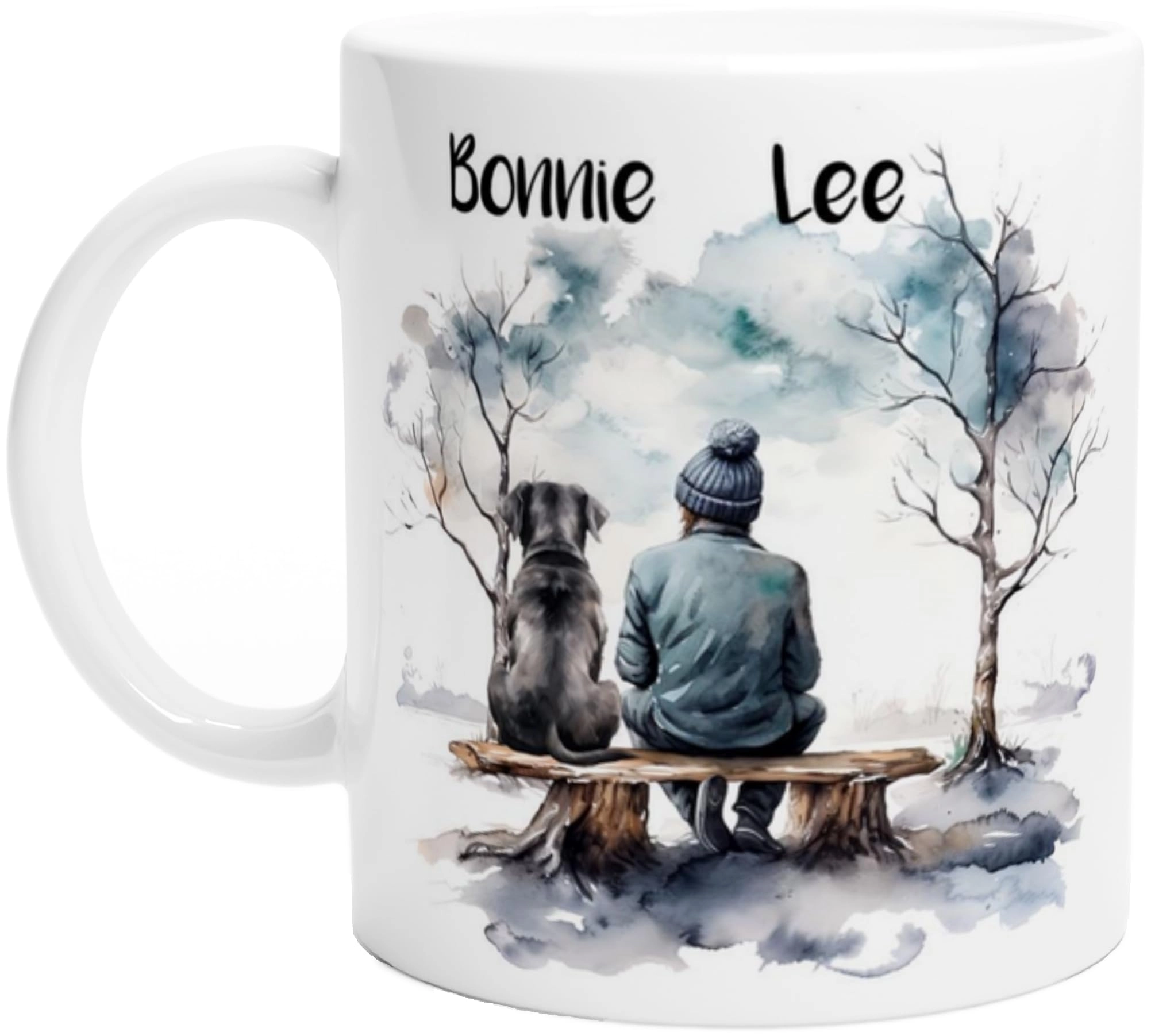 engravables Cozy Custom Printed Mug - 1 pcs Personalised Dog Lover