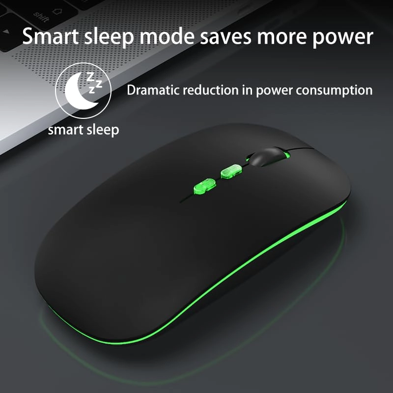 Dual Mode Silent Mouse - 2.4G Wireless Bluetooth