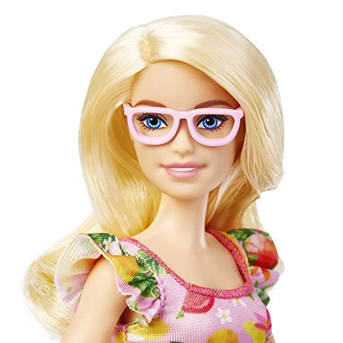 Barbie Fashionistas - Blonde Hair Fruit Print Dress Ages 3+