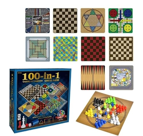 100 in 1 Classic Board Games Set