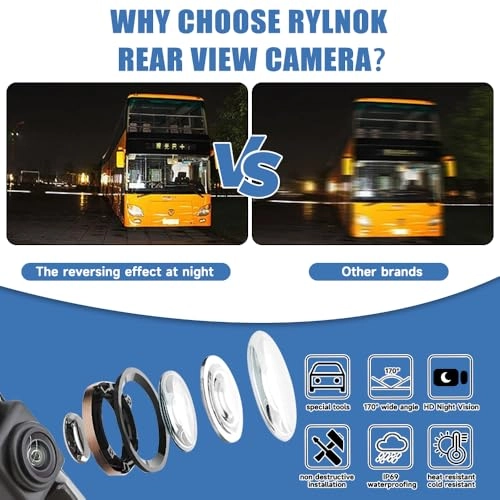 Backup Camera - Fit for 2016-2019 Chevy Silverado GMC Sierra 1500 2500HD 3500HD