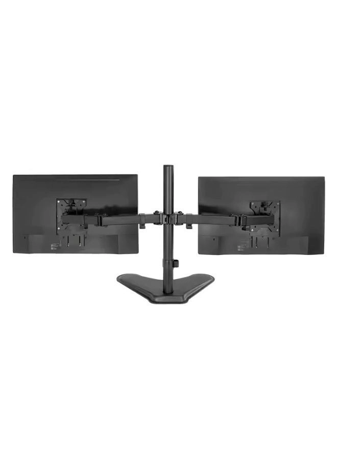 Double Arm Desk Stand - two 17 to 32 inch 75x75mm 100x100mm