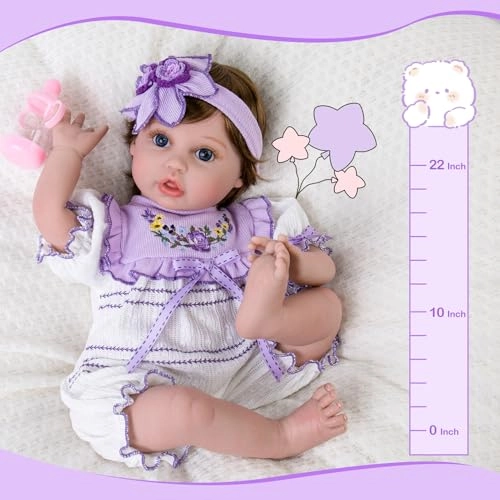 Reborn Baby Doll - 22 Inch Cotton Vinyl African American Ages 3+