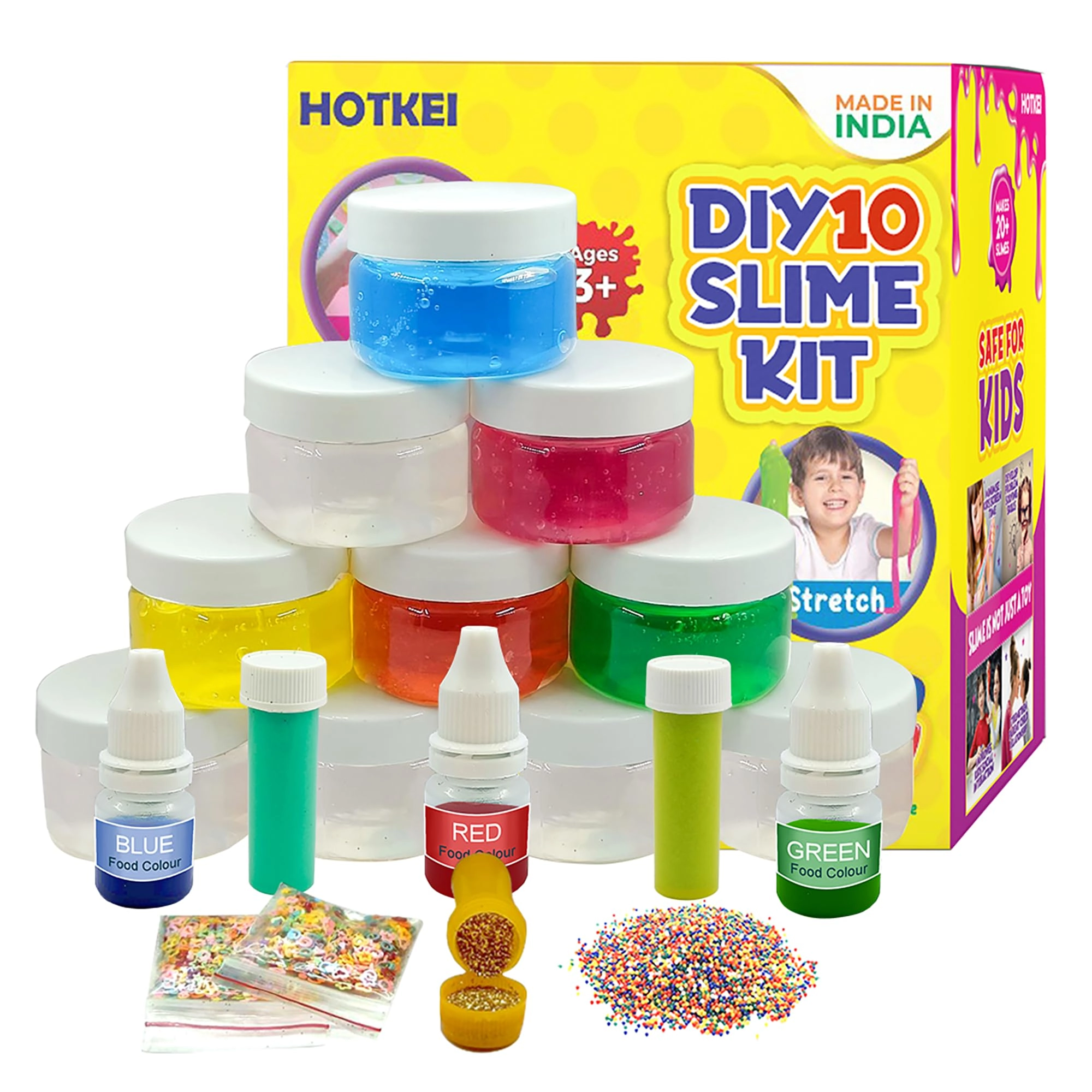 Anduril Retail Pvt. Ltd., Pune, Contact: 9359896059, Support@livebetterindia.com Slime Kit - 3+ years 12 pcs