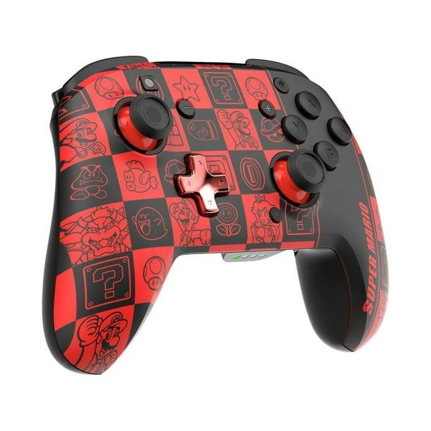 Nintendo Switch Sheikah Shoot Rematch Glow Wired Controller Black/Blue