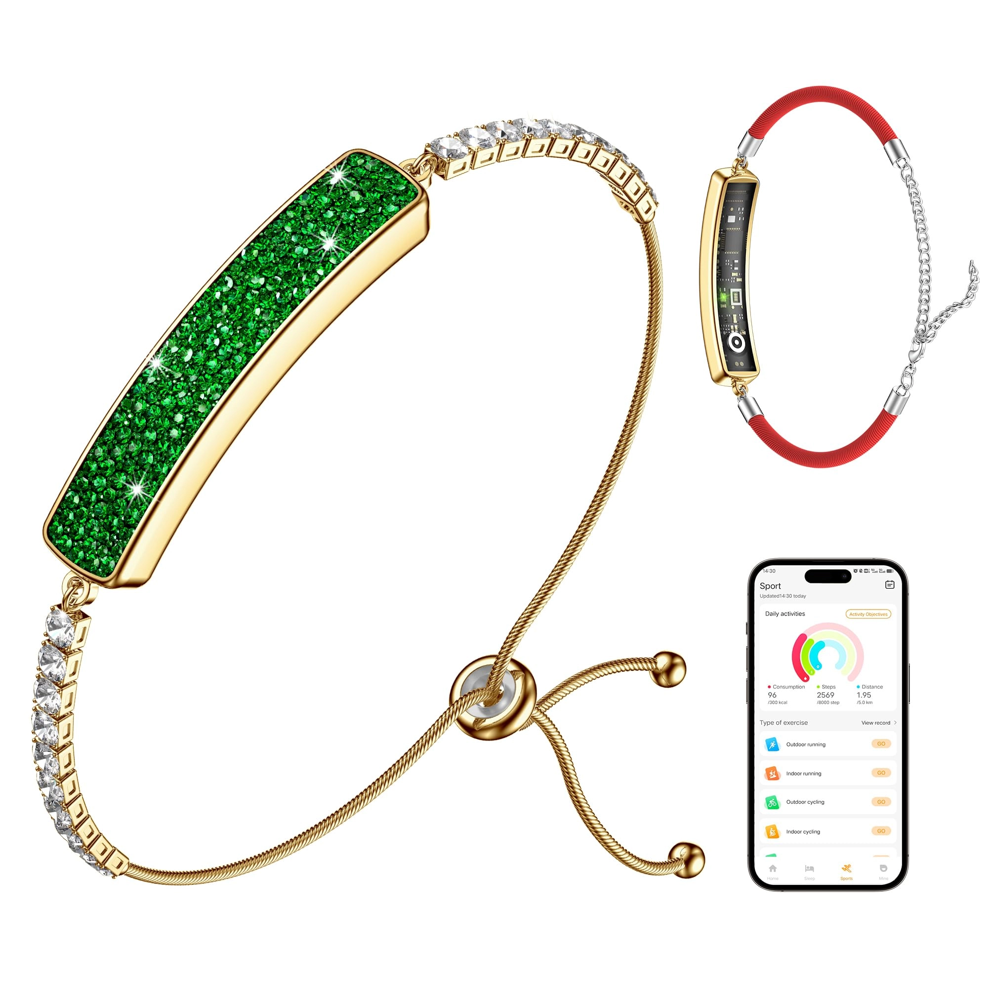 RIFESI Sleep & Fitness Tracker - 2 Bands 24/7 Heart Rate