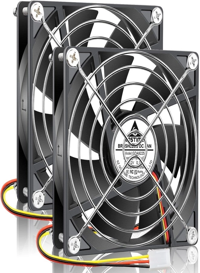 GDSTIME Computer Case Fan - 2-Pack 92mm