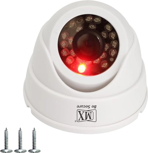 Dummy Security Camera - Wireless Dome Flashing Light