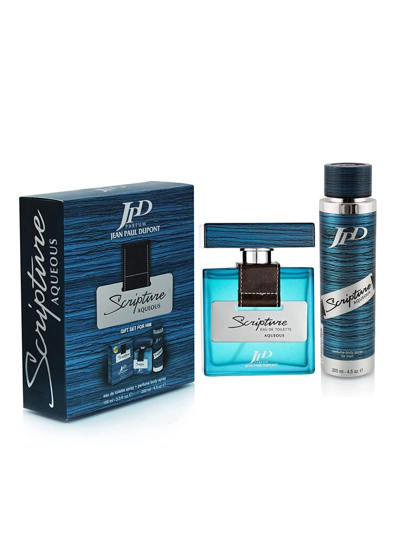 Jean Paul Dupont Scripture Aqueous - Eau de Toilette 100ml + Body Spray - 200ml