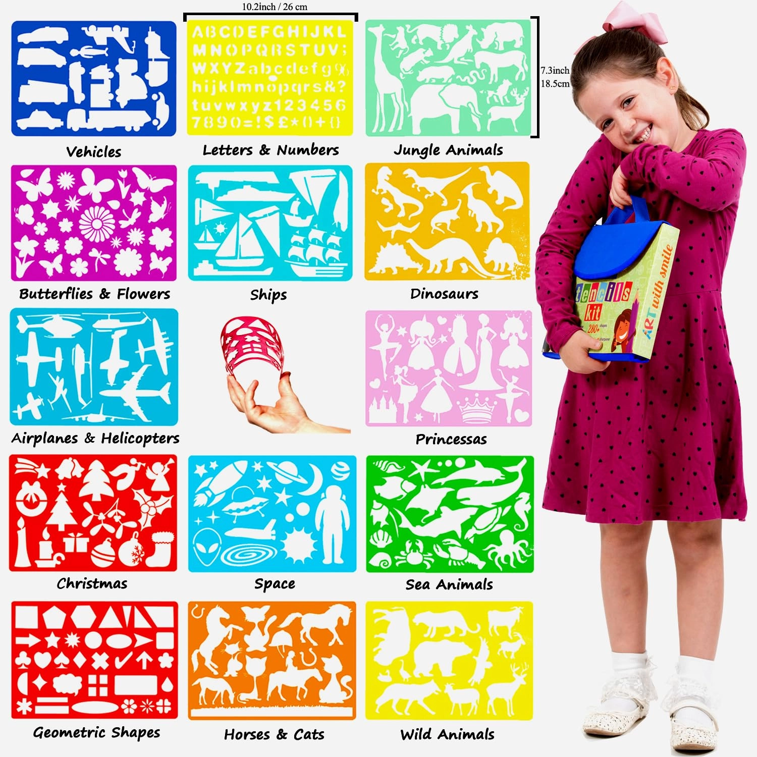 SK-04 - 55-piece 13 colored pencils