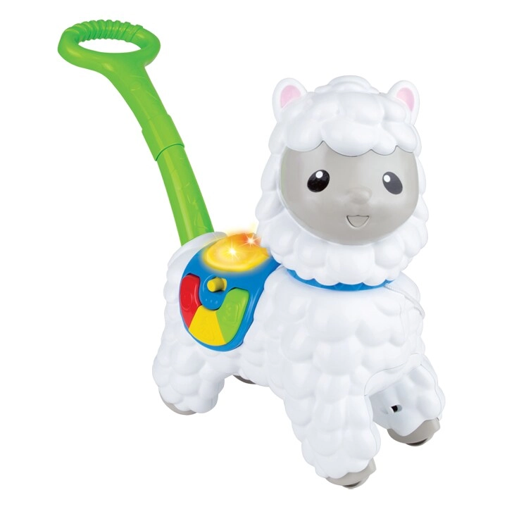 We Trade International PUSH-ALONG LITTLE ALPACA - 2 X AA batteries 12 months plus