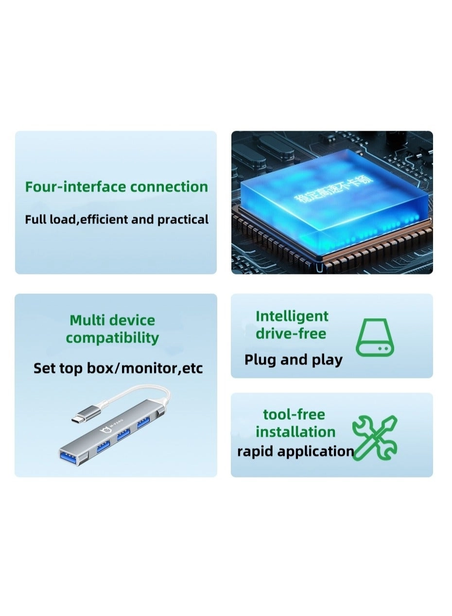 Type-c 3.0 Hub - 4 Ports USB 3.0 5Gbps