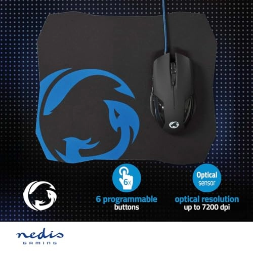 GMMP110BK Gaming Mouse & Mouse Pad Set - USB