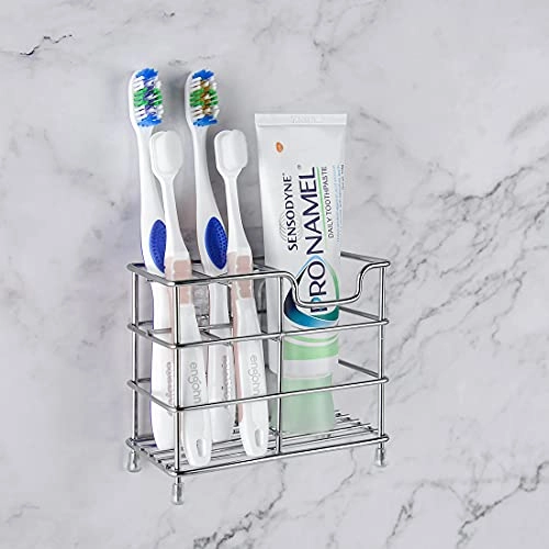 Wall Mount Toothbrush Holder - 5 Slots