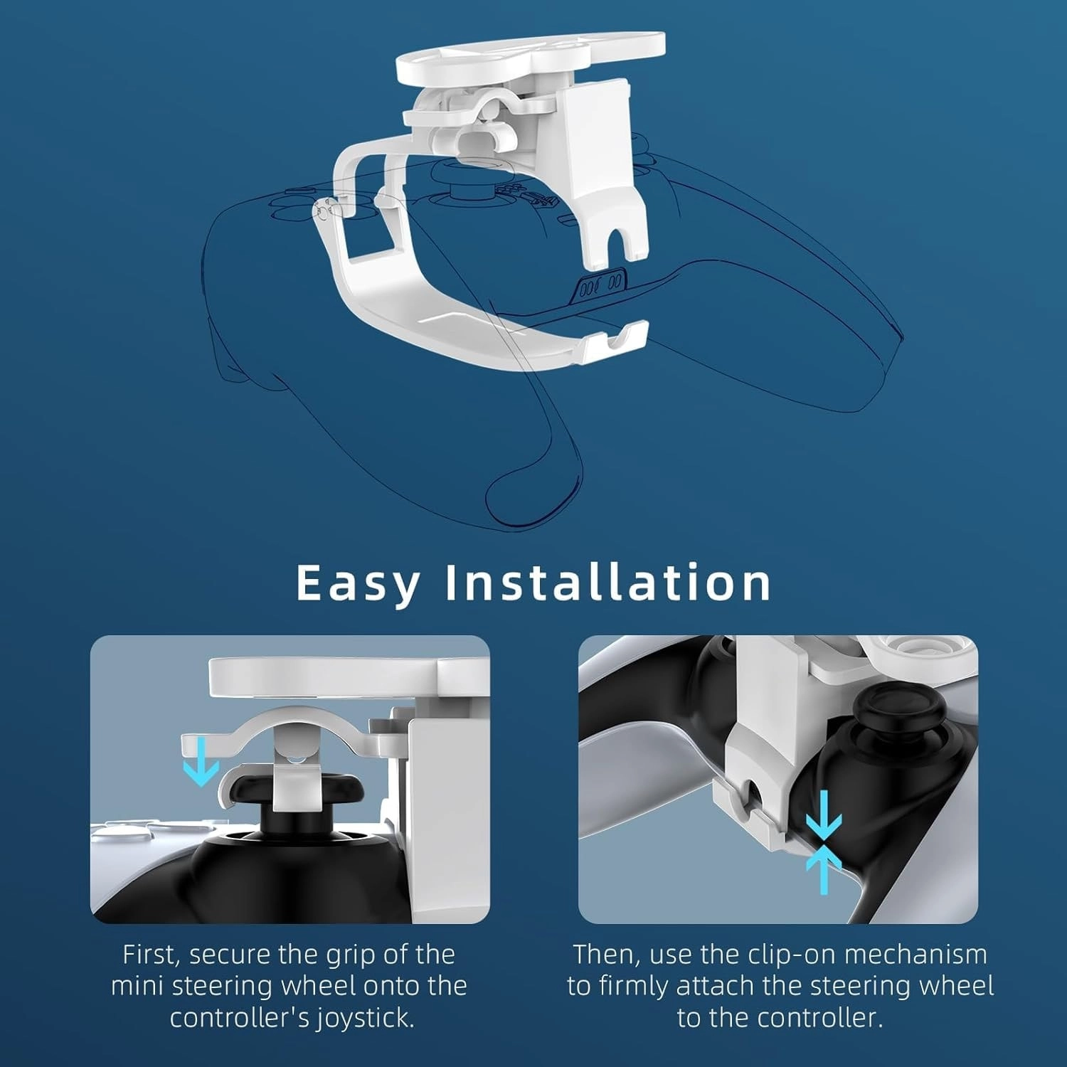 Mini Steering Wheel Attachment - PS5