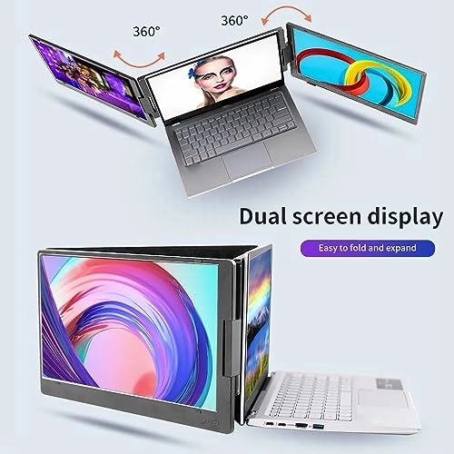 Triple Portable Monitor - Luqeegvgeb46n07m-17 14 Inches 1920 x 1080