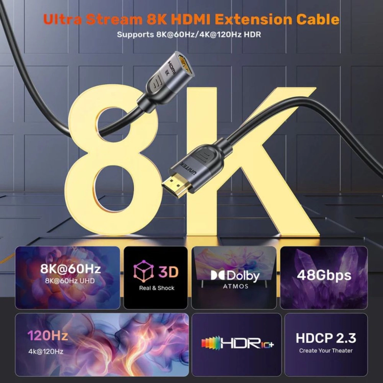 8K HDMI Cable 1.5m