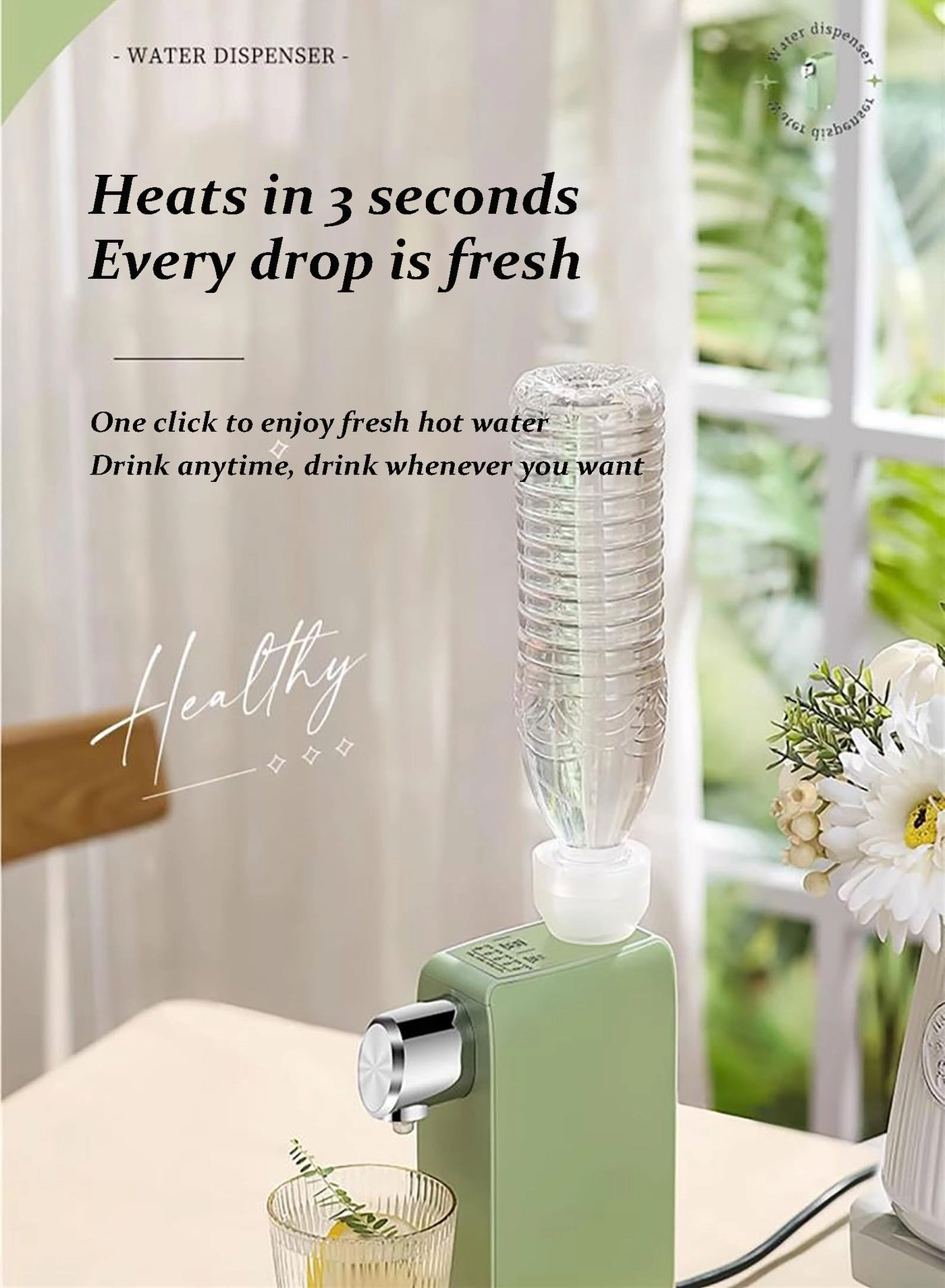 Instant Hot Water Dispenser - 4 Temperatures Quick Heating