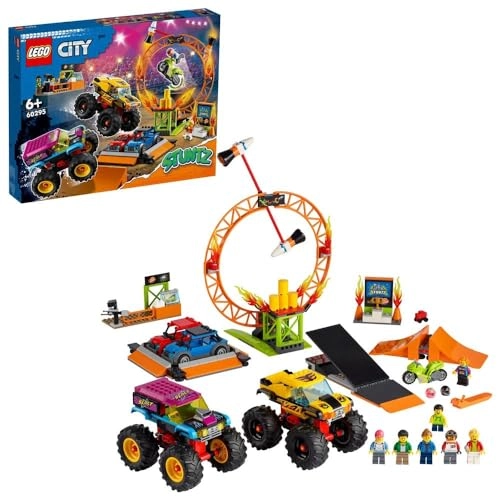 City Stuntz Stunt Show Arena (60295) - 7 minifigures flywheel-powered motorbike