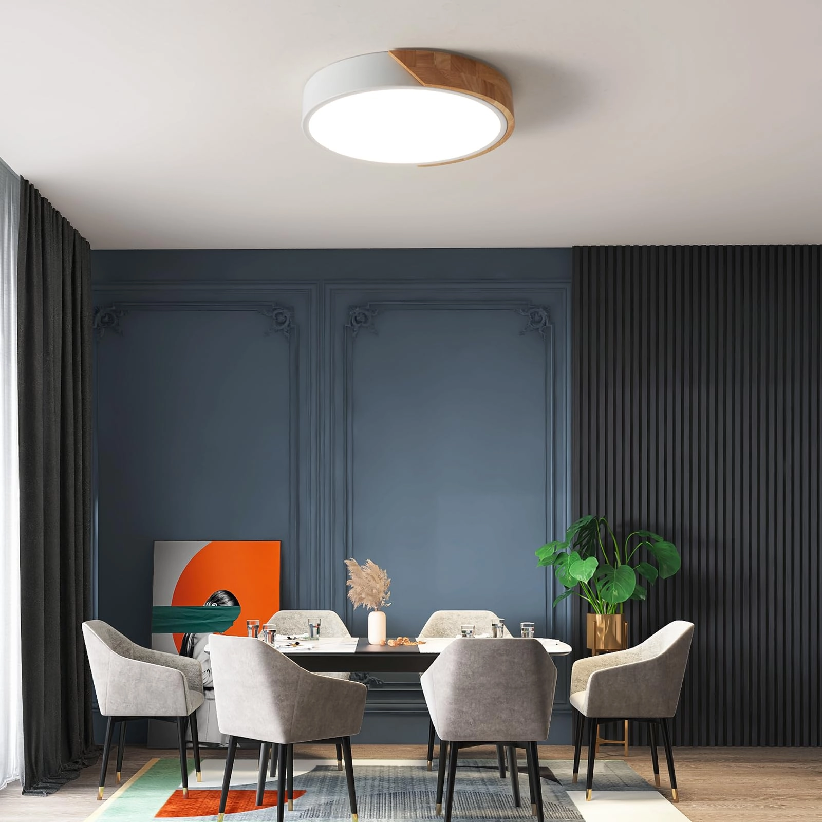 Flush Ceiling Light - 6000K 4000K 3000K Dimmable