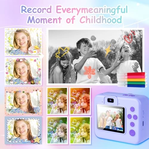 Kids Instant Print Camera - 1080P 32GB 2.4" Screen